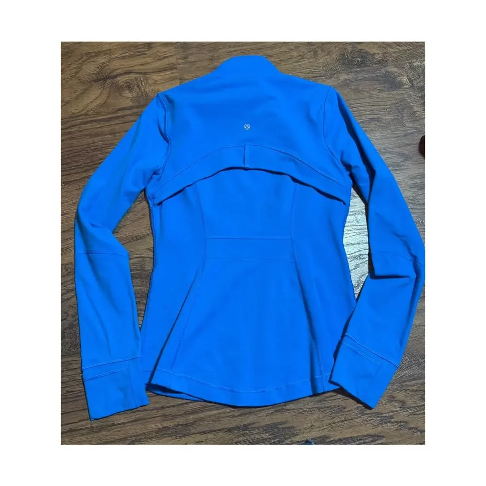 Lululemon Define Jacket Luon Poolside Blue Size 8 Teal Turquoise